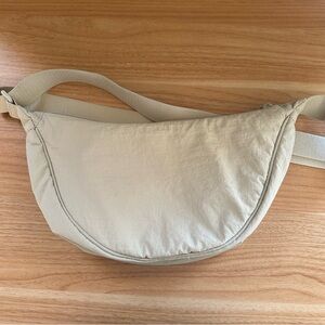 Uniqlo round mini shoulder bag - Natural